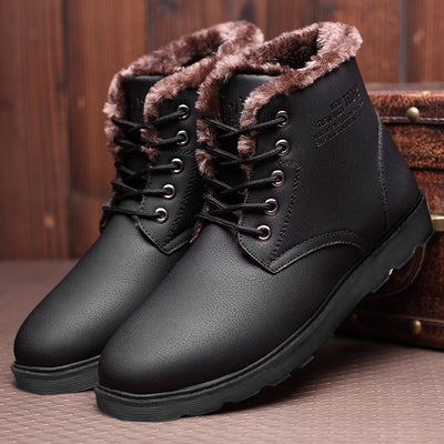 Men's Shoes Winter Plus Velvet Cotton Shoes Men's Daily Casual Shoes - Edosmi