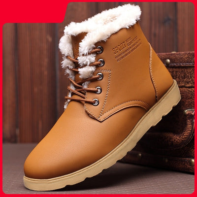 Men's Shoes Winter Plus Velvet Cotton Shoes Men's Daily Casual Shoes - Edosmi