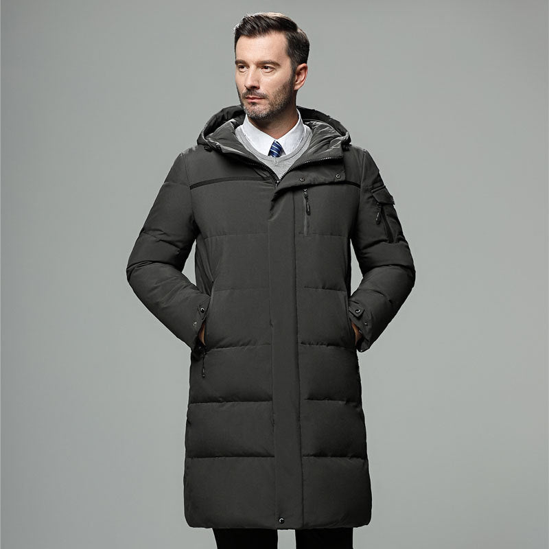 Long padded down jacket for men - Edosmi