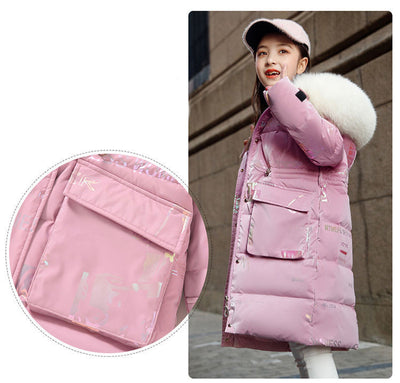 Children's Long Winter Down Padded Coat - Edosmi