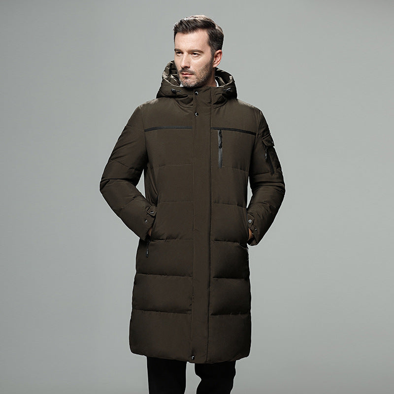 Long padded down jacket for men - Edosmi