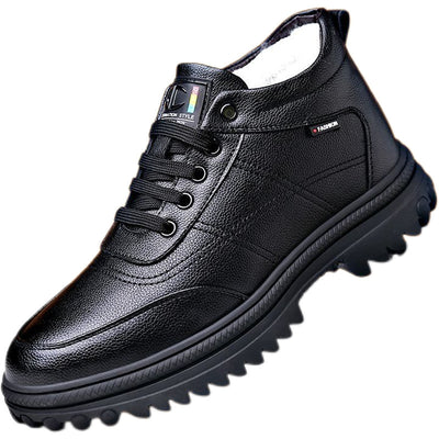 Winter New Fleece-lined Thickened Men's Cotton Shoes - Edosmi