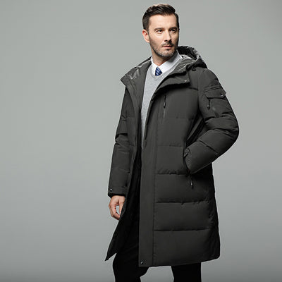 Long padded down jacket for men - Edosmi