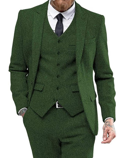 Men's suit three-piece suit suit - Edosmi