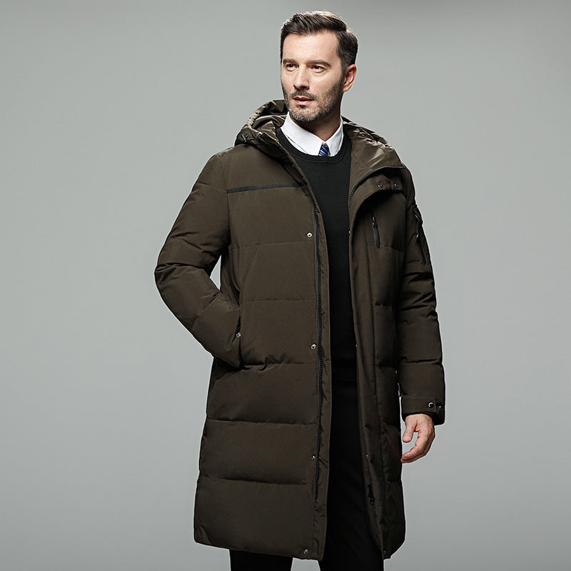 Long padded down jacket for men - Edosmi