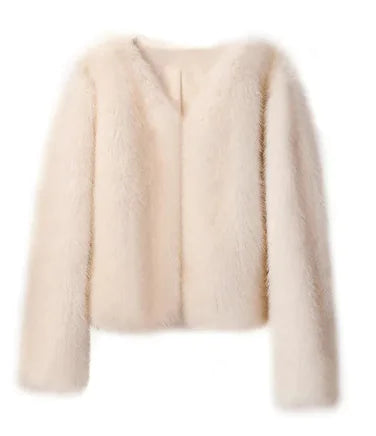 Coat Short Tocas Fur Women's Casual Street Style Fox