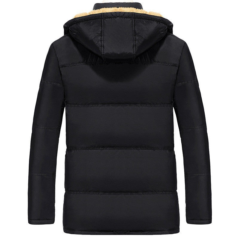 Clothing plus velvet padded jacket men winter - Edosmi