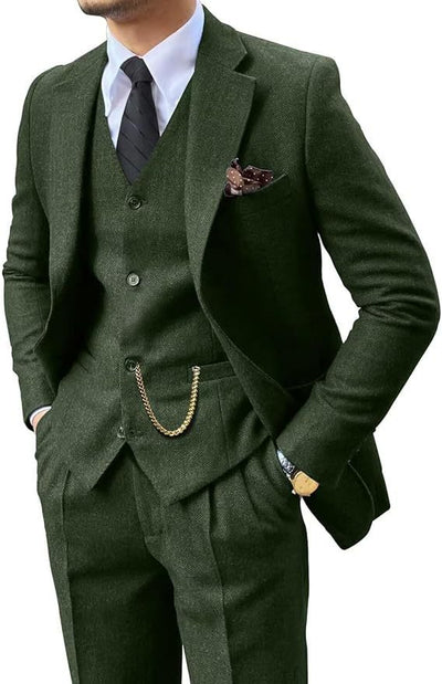 Herringbone Men's Suit Slim Fit - Edosmi