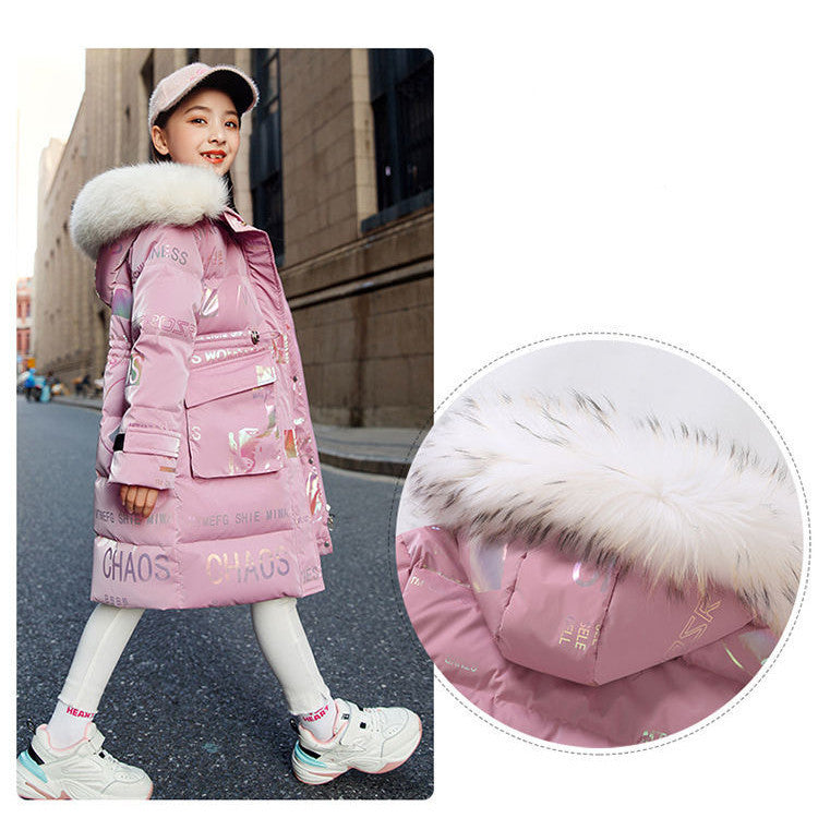 Children's Long Winter Down Padded Coat - Edosmi