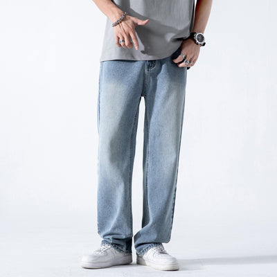 Vintage Jeans Men's Loose Straight Washed Draping Wide Leg - Edosmi